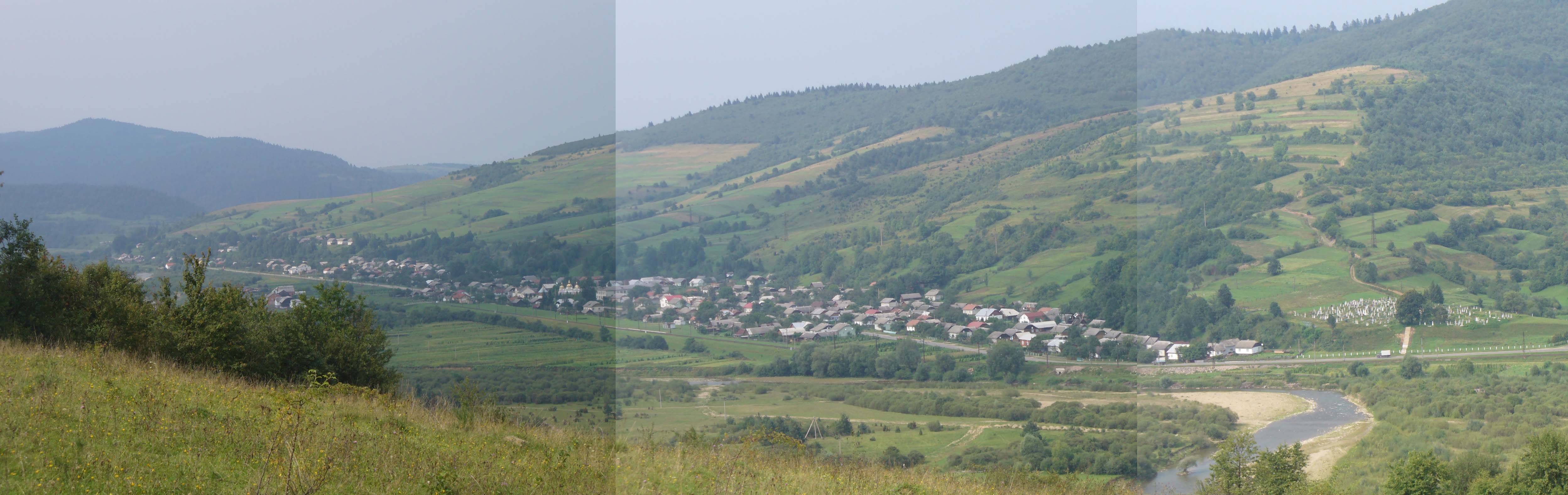 Панорама села Бусовисько