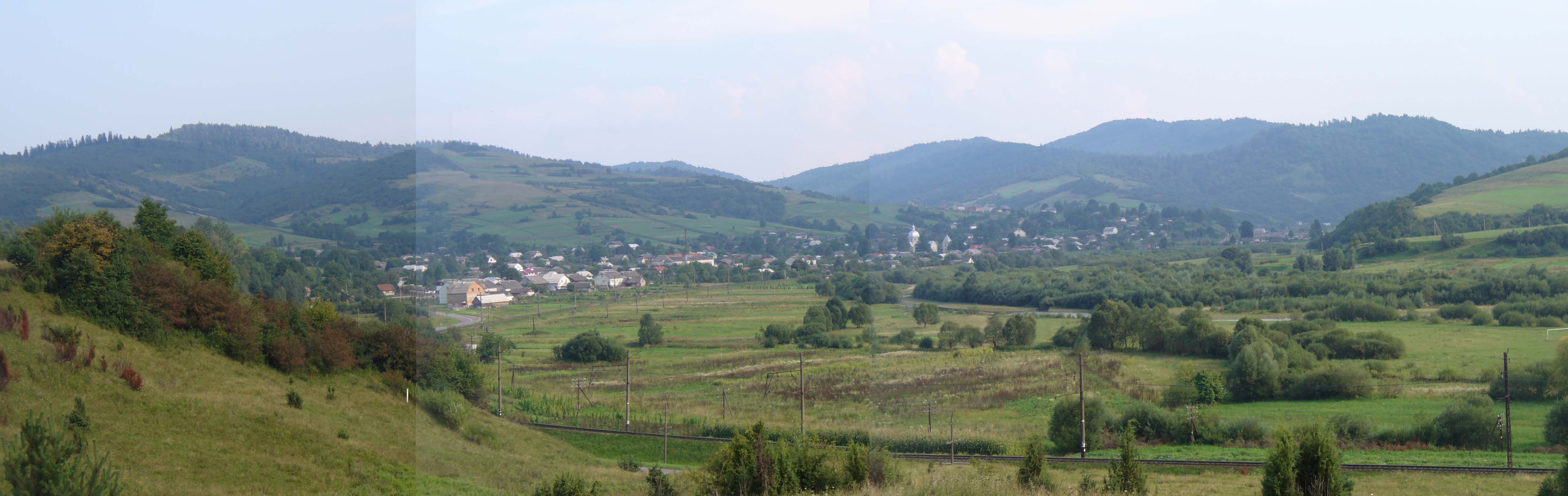 Панорама з гори Погар